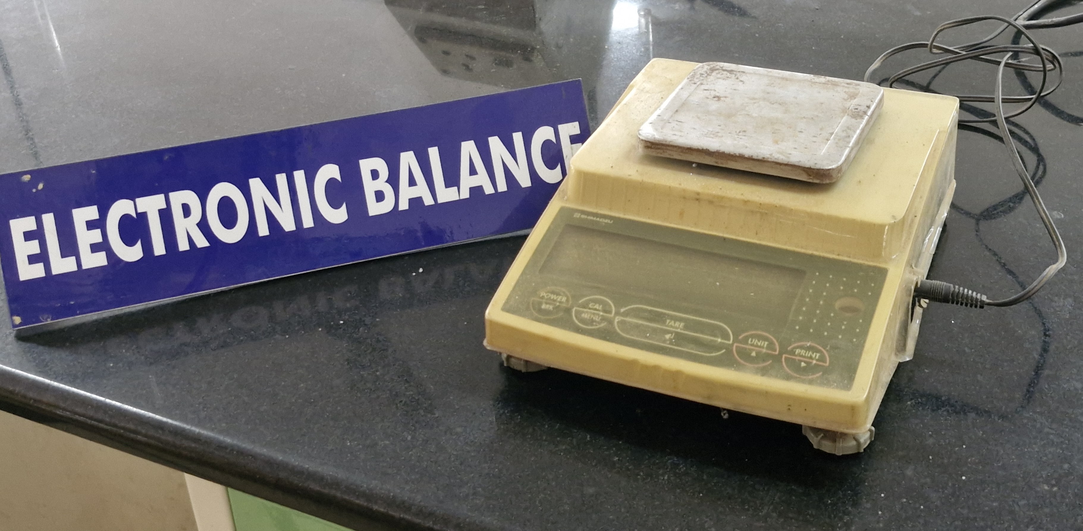 Electronic Balance Algorithm Chemistry Department